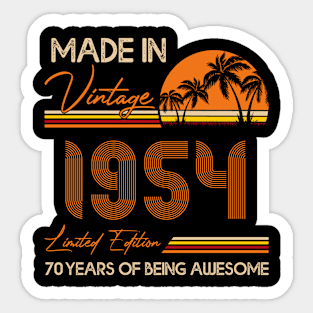 D4641954 Made In Vintage 1954 Limited Edition 70 Being Awesome Sticker